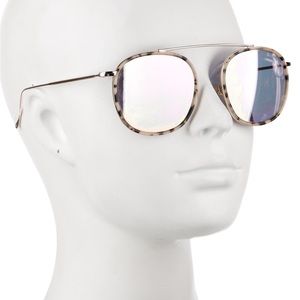 Illesteva square purple tint sunglasses